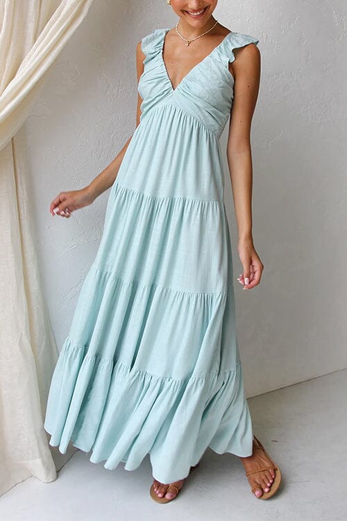 ALESSIA™ | Elegant Maxi Dress with Ruffles