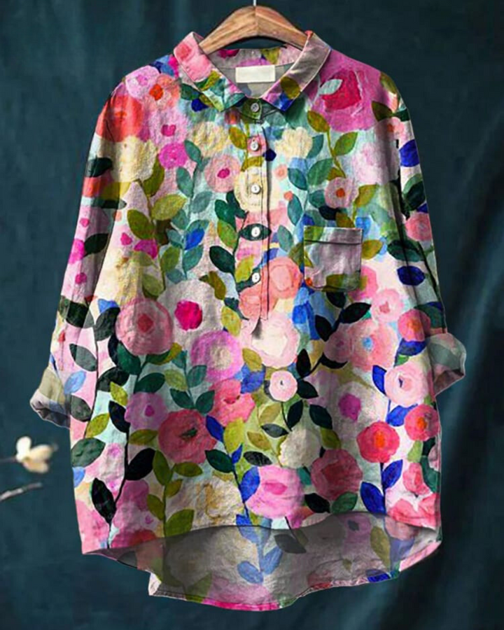 Ada Floral™ | Floral Print Spring Blouse