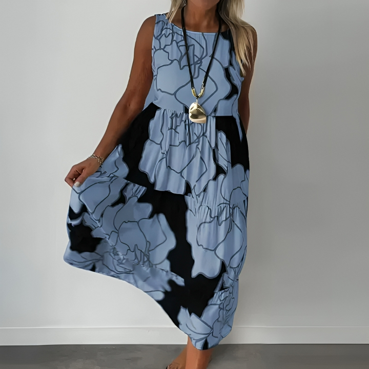 Hazel™ - Stylish Loose Floral Print Long Dress