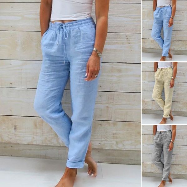 Emma™ - Comfortable Cotton-Linen Pants with Elastic Waistband