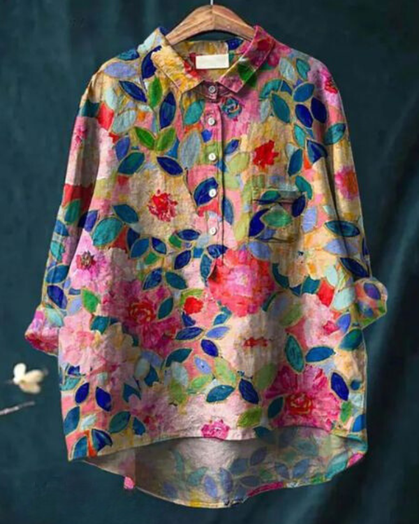 Ada Floral™ | Floral Print Spring Blouse