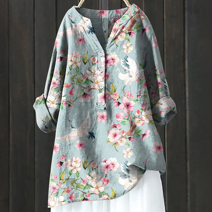 Maya | Cotton Floral Blouse